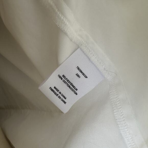 Derek Lam 10 Crosby Charlotte Cotton Waist-Tie Shirt Dress Unique Sleeve - Picture 14 of 16